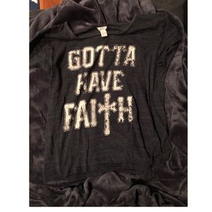 ‘Gotta Have Faith’ printed T-shirt
